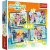 Puzzles - "4in1" - An adventurous Zootopia / Disney Zootopia 2 FSC Mix 70% | Toys & Games | Kalimat Store