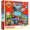 Puzzles - "3in1" - Fireman Sam' day / Prism A&D Fireman Sam | Toys & Games | Kalimat Store