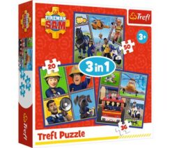 Puzzles - "3in1" - Fireman Sam' day / Prism A&D Fireman Sam | Toys & Games | Kalimat Store