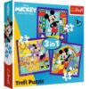 Puzzles - "3in1" - Mickey and his merry crew / Disney Mickey Mourse and Friends FSC Mix 70% | Toys & Games | Kalimat Store