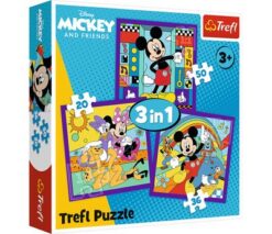 Puzzles - "3in1" - Mickey and his merry crew / Disney Mickey Mourse and Friends FSC Mix 70% | Toys & Games | Kalimat Store