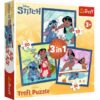 Puzzles - "3in1" - Time with Stitch / Disney Lilo&Stitch FSC Mix 70% | Toys & Games | Kalimat Store