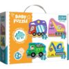 Puzzles - "Baby Classic" - Vehicles on the costruction site / Trefl Baby FSC Mix 70% | Toys & Games | Kalimat Store