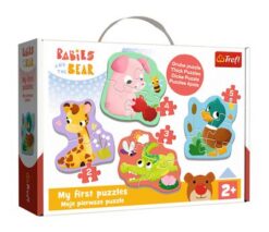 Puzzles - "Baby Classic" - Babies animals / KAZSTUDIO SA Babies and the Bear | Toys & Games | Kalimat Store