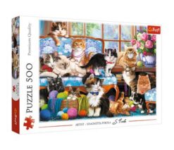 Puzzles - "500" - Cat Family | Toys & Games | Kalimat Store
