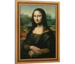 Puzzles - "500 ArtFrame Puzzle" - Mona Lisa, Leonardo da Vinci_FSC MIX 70% | Toys & Games | Kalimat Store