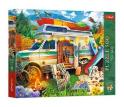 Puzzles - "500 Premium Plus" - Tea Time: Camper Van_FSC Mix 70% | Toys & Games | Kalimat Store