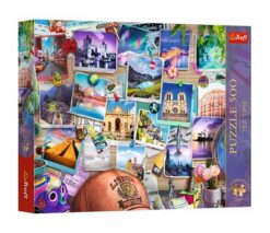 Puzzles - "500 Premium Plus" - Tea Time: Travel Memories_FSC Mix 70% | Toys & Games | Kalimat Store