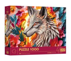 Puzzles - "1000 40th anniversary Trefl " - Wolf_FSC Mix 70% | Toys & Games | Kalimat Store