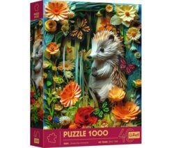 Puzzles - "1000 40th anniversary Trefl" - Hedgehog_FSC Mix 70% | Toys & Games | Kalimat Store