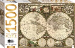 Mindbogglers Gold: Vintage World Map 1500pcs Jigsaw Puzzle | ISBN 9354537000295 | Kalimat Store