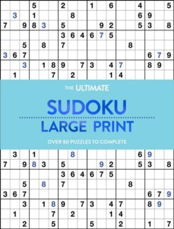 Large Print Puzzle Book: Sudoku :Aqua | ISBN 9780655244165 | Kalimat Store