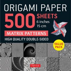 Origami Paper: 500 Sheets Matrix Patterns | ISBN 9780804856027 | Kalimat Store