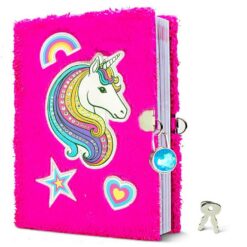 Diary: Fur with Rhinestone Unicorn Patch | ISBN 9781338898453 | Kalimat Store