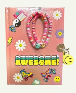 Diary: Retro BFF (with Matching Bracelets!) | ISBN 9781338898460 | Kalimat Store