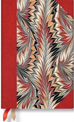 Rubedo (Cockerell Marbled Paper) Mini 12-month Horizontal Ha | ISBN 9781408757475 | Kalimat Store