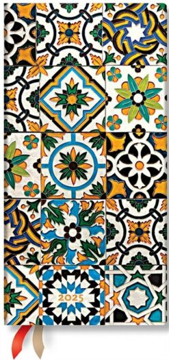 Porto (Portuguese Tiles) Slim 12-month Horizontal Hardback D | ISBN 9781408757635 | Kalimat Store