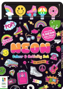 5 Pencil Set Neon Gel Pens | ISBN 9781488945809 | Kalimat Store
