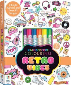 Kaleidoscope Colouring Kit: Retro Vibes | ISBN 9781488952357 | Kalimat Store
