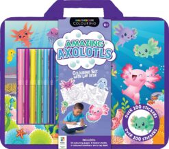 Kaleidoscope Colouring Kit: Amazing Axolotls | ISBN 9781488962608 | Kalimat Store