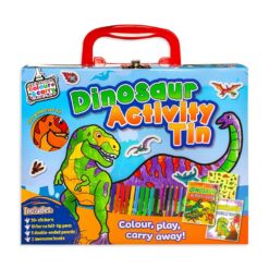 Colour & Carry: Dinosaur Activity Tin | ISBN 9781802498325 | Kalimat Store