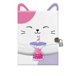 Diary: Calico Kitty with Gel Boba Tea Patch Fur | ISBN 9781805444213 | Kalimat Store