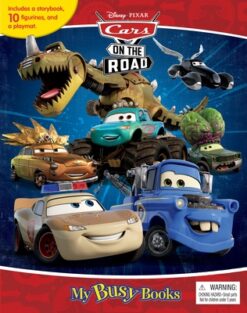 Disney Pixar Cars On The Road My Busy Books: Storybook, 10 Figurines, Playmat | ISBN 9782764357514 | Kalimat Store