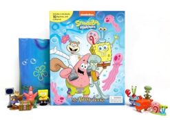 Nickelodeon SpongeBob SquarePants My Busy Books: Storybook, 10 Figurines, Playmat | ISBN 9782764370216 | Kalimat Store