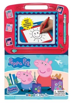 Peppa Pig Peppa's Adventures Read & Doodle: Reading, Drawing, Sketching with Magnetic Doodle Pad | ISBN 9782764371022 | Kalimat Store