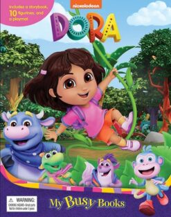 Nickelodeon Dora My Busy Books: Storybook, 10 Figurines, Playmat | ISBN 9782764371800 | Kalimat Store